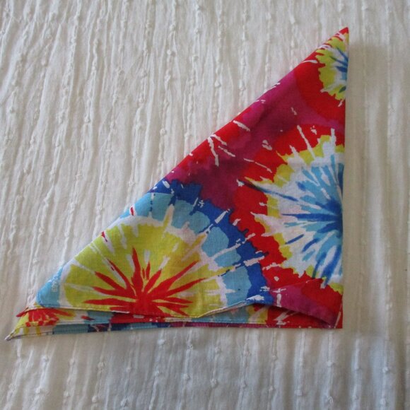 Set of 3 vintage 1990s cotton bandanas - Picture 5 of 7